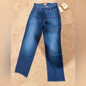 MOTHER LiL (petite) patch pkt rambler jeans